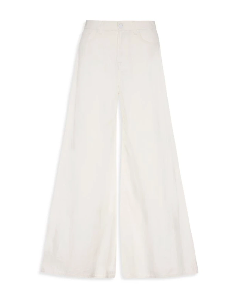 Willow High Rise Wide Leg Jeans Linen Ostuni