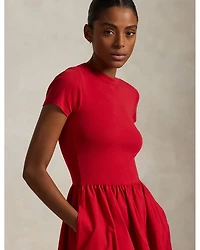Cotton Short Sleeve Dress