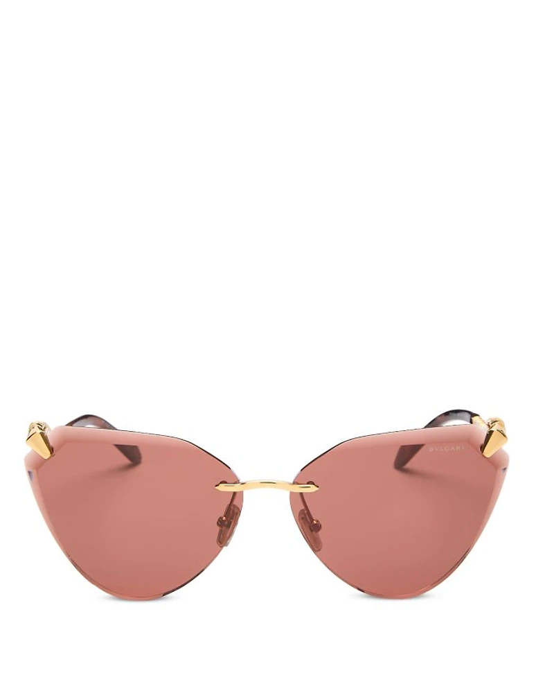 Serpenti Cat Eye Sunglasses, 65mm