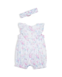 Girls' Roses Romper & Headband Set - Baby