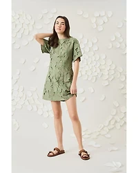 Embroidered Mini Dress