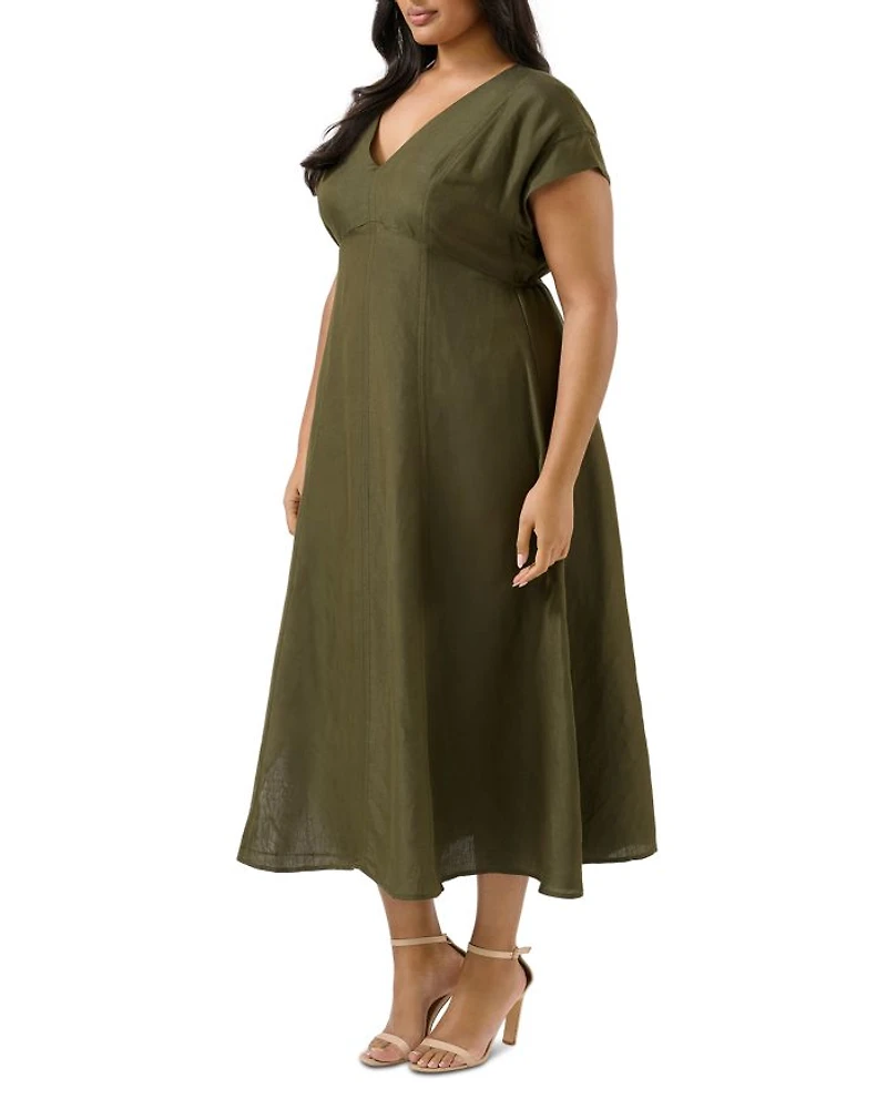 Aubrey V Neck Midi Dress