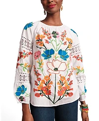 Frances Valentine Saskia Botanical Bash Top