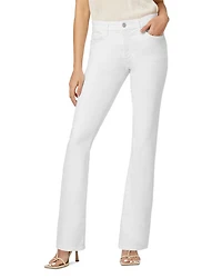 The Provocateur Petite Mid Rise Bootcut Jeans White
