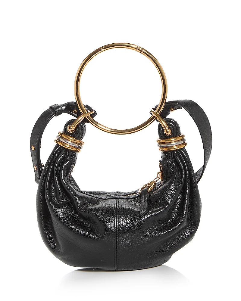 Chloe Bracelet Mini Leather Hobo Bag
