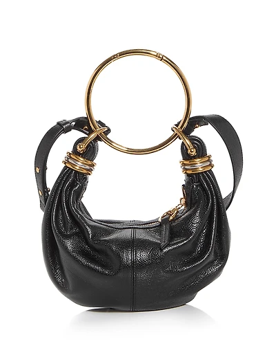 Chloe Bracelet Mini Leather Hobo Bag