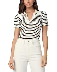The Jess Pointelle Polo Shirt