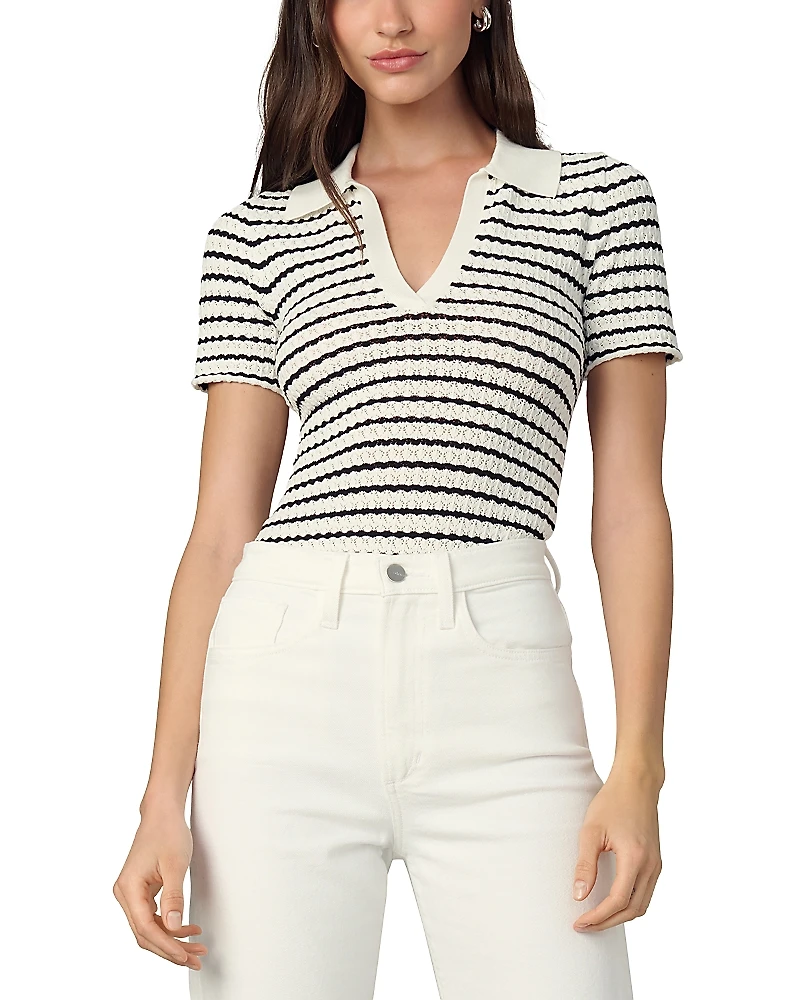 Joe's Jeans The Jess Pointelle Polo Shirt