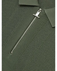Bart Textured Half Zip Polo Shirt