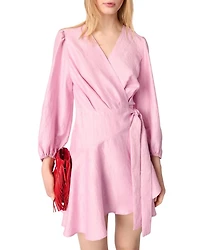 Linen Wrap Dress