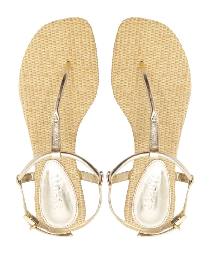 Women's Elsha Flat T Strap Sandals