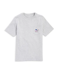 Boys' Whale Baseball Player Tee - Little Kid