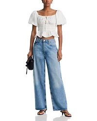 Smocked Cropped Top - Exclusive