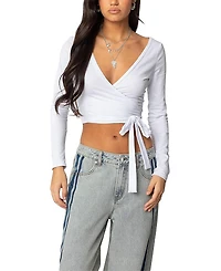 Edikted Aila Wrap Top