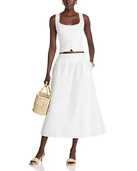 Claire Drop Waist A Line Skirt