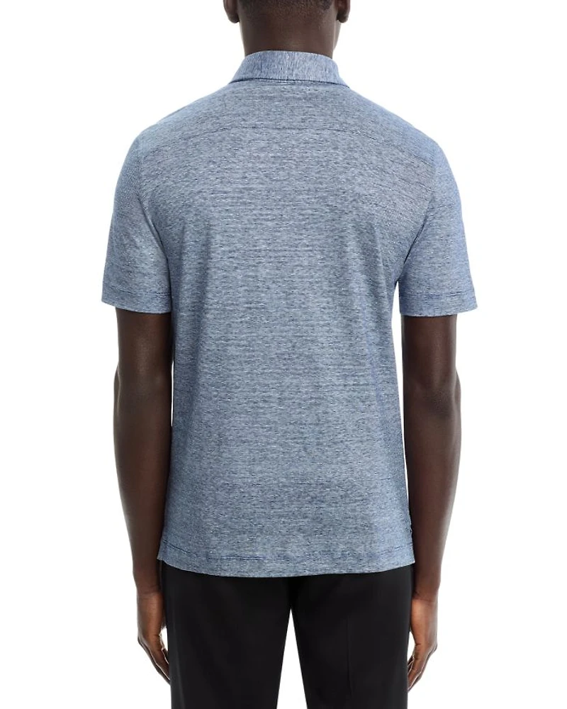 Wool & Linen Mélange Jersey Polo