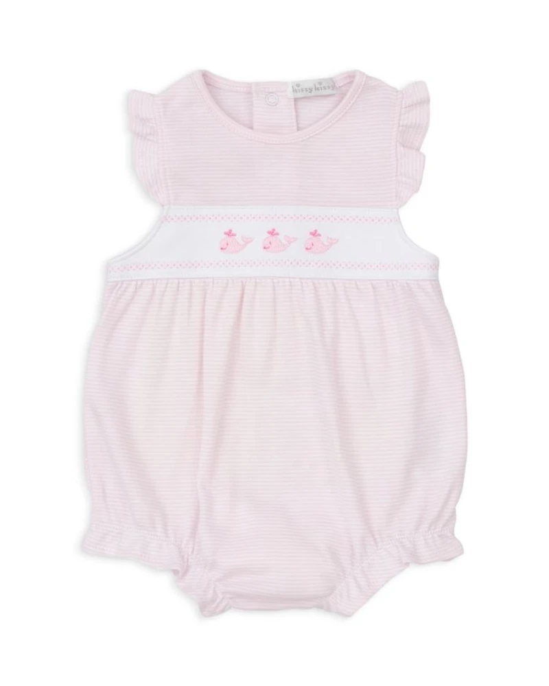 Girls' Striped Bubble Romper - Baby