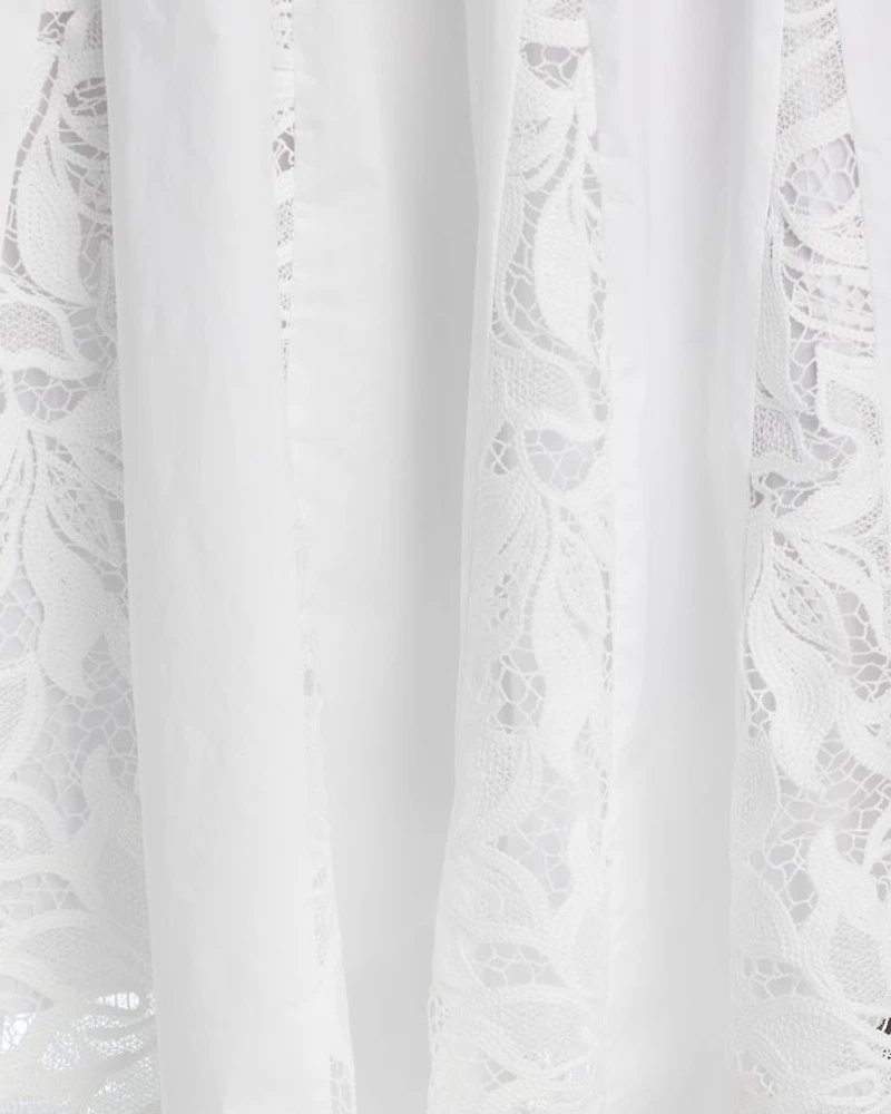 Maeleyse Mixed Media Lace Dress