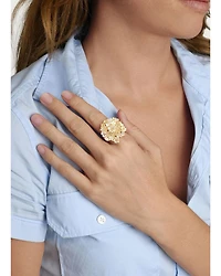 Bloom Gathered Cocktail Ring 18K Gold Plated - Exclusive