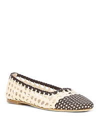 Staud Women's Nell Crochet Ballet Flats