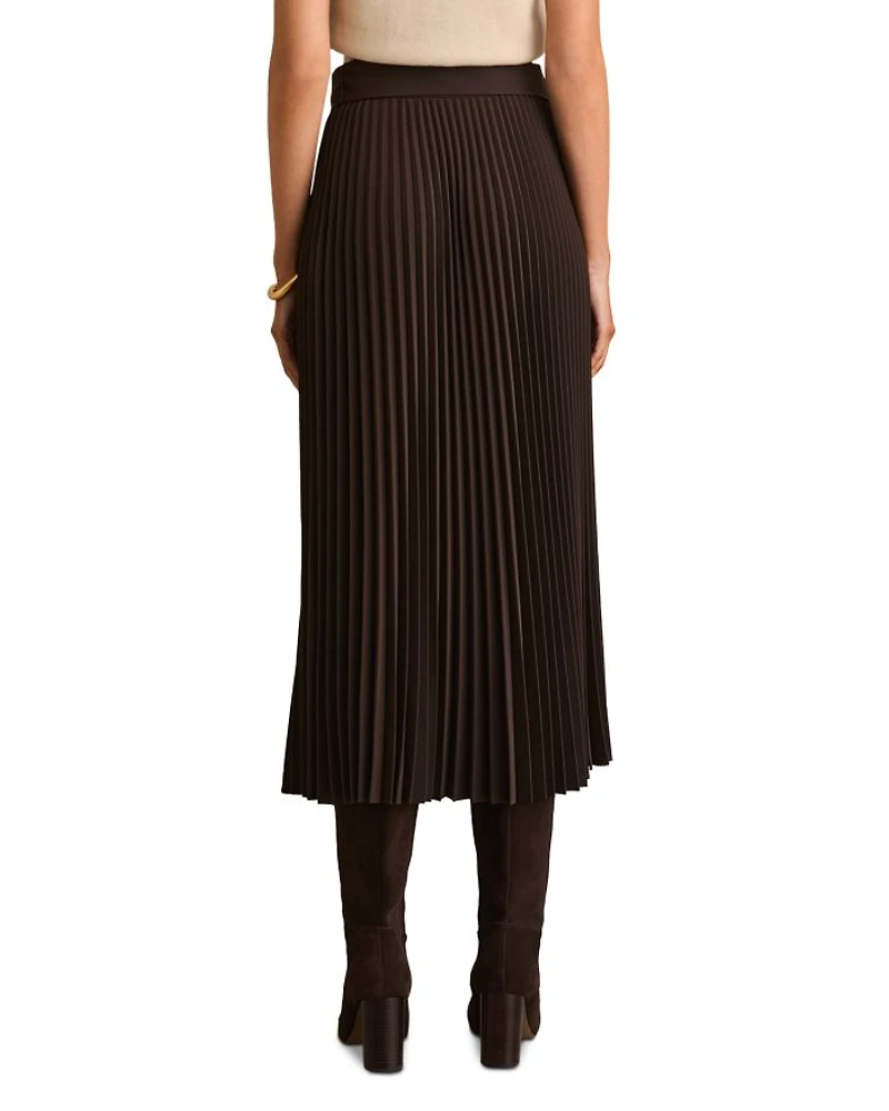 Ava Pleated Midi Skirt
