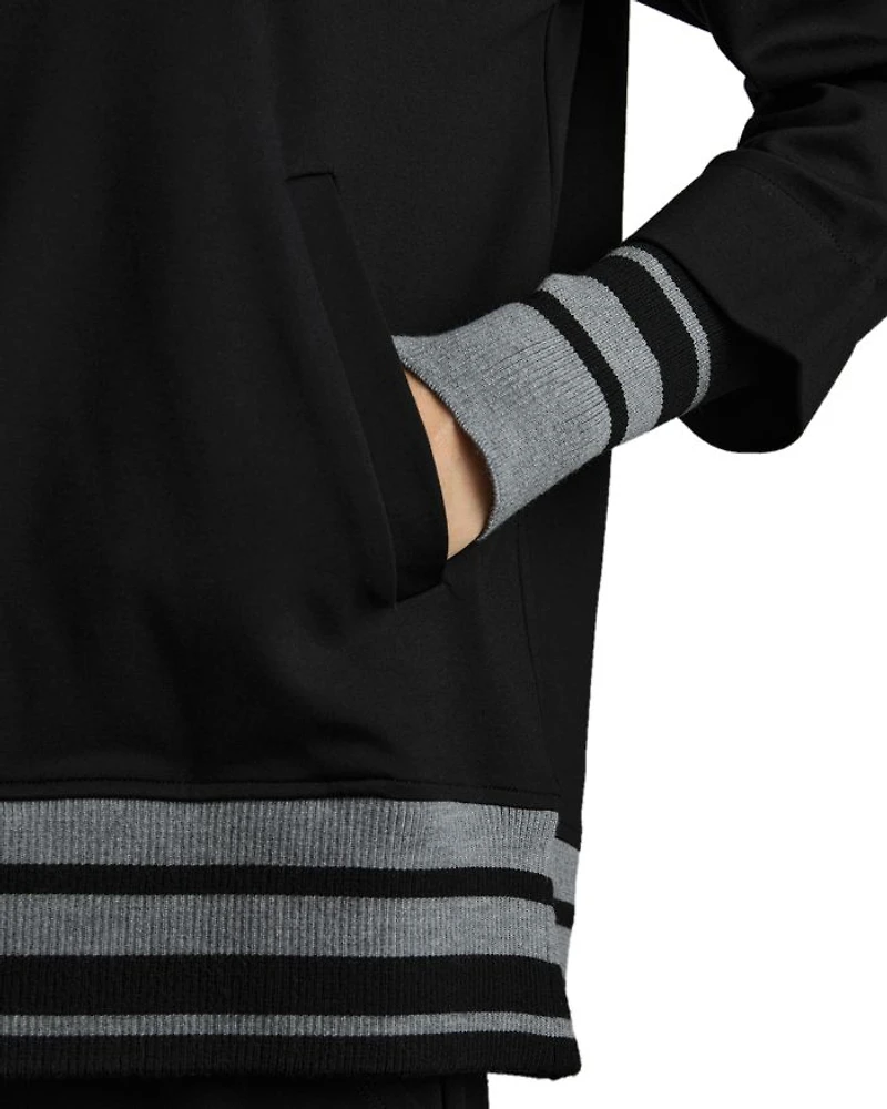 Alexi Striped Trim Hoodie