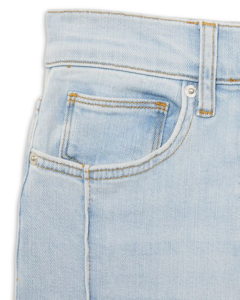 Heather High Rise Wide Leg Jeans Light Blue