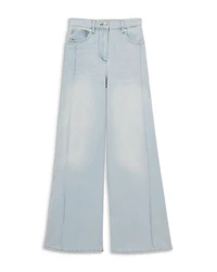 Heather High Rise Wide Leg Jeans Light Blue