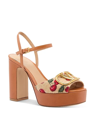 Valentino Garavani Women's VLogo Cherryfic Platform Sandals