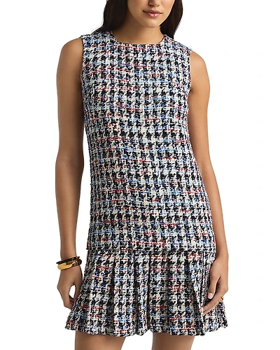 St. John Americana Houndstooth Dress
