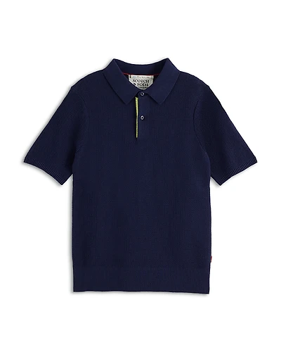 Scotch & Soda Boys' Structured Knitted Polo - Little Kid, Big Kid