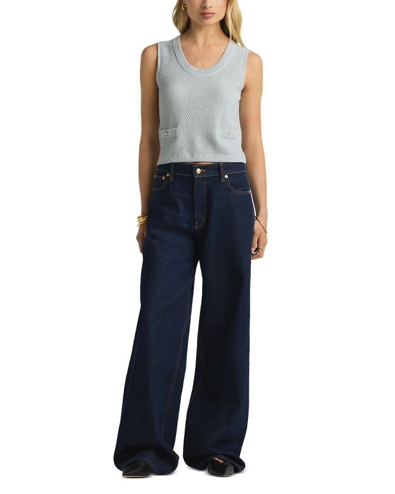 Cropped Sweater Tank Top