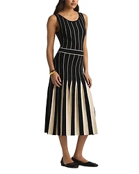 Tonal Pleated Dress
