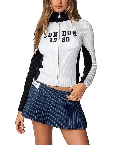 Edikted London High Neck Cardigan