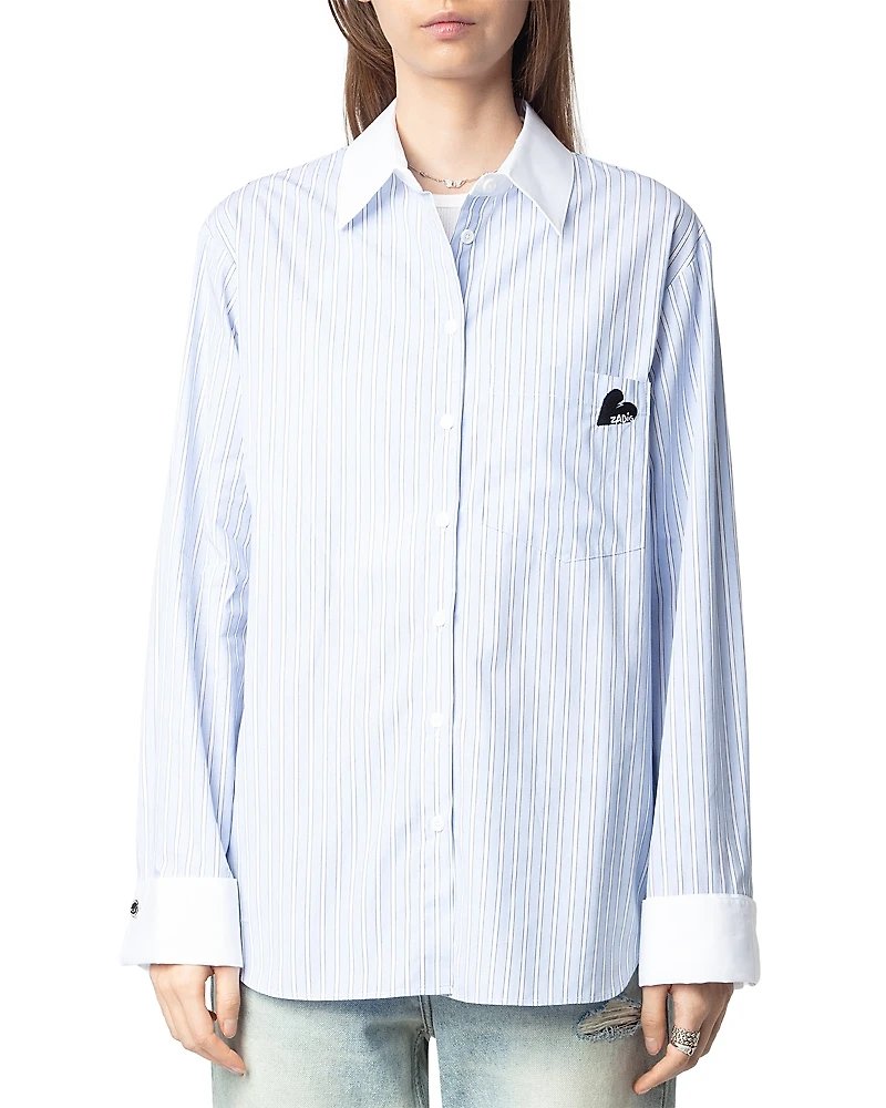 Zadig & Voltaire Morning Pop Striped Shirt