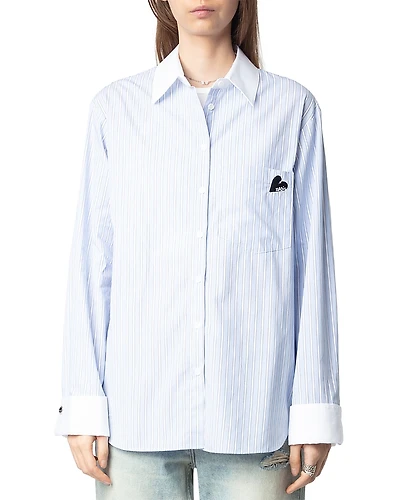 Zadig & Voltaire Morning Pop Striped Shirt