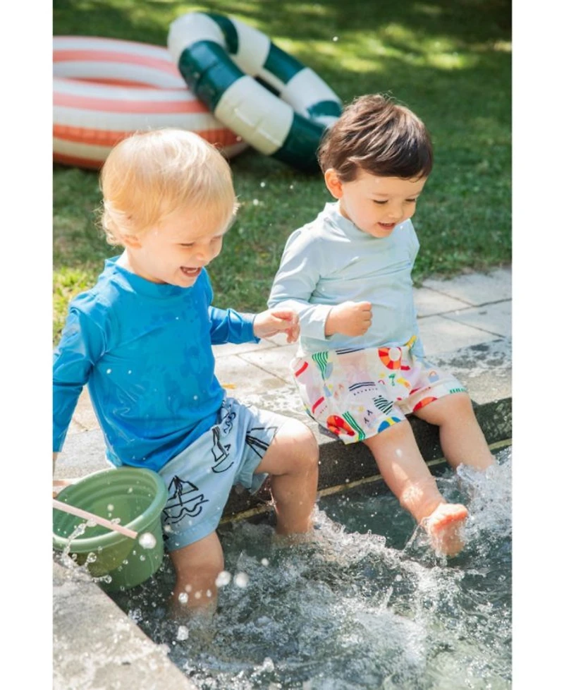 Boys' UPF 50+ Recycled Fishing Net Swim Trunk - Baby