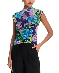 Mockneck Floral Top - Exclusive