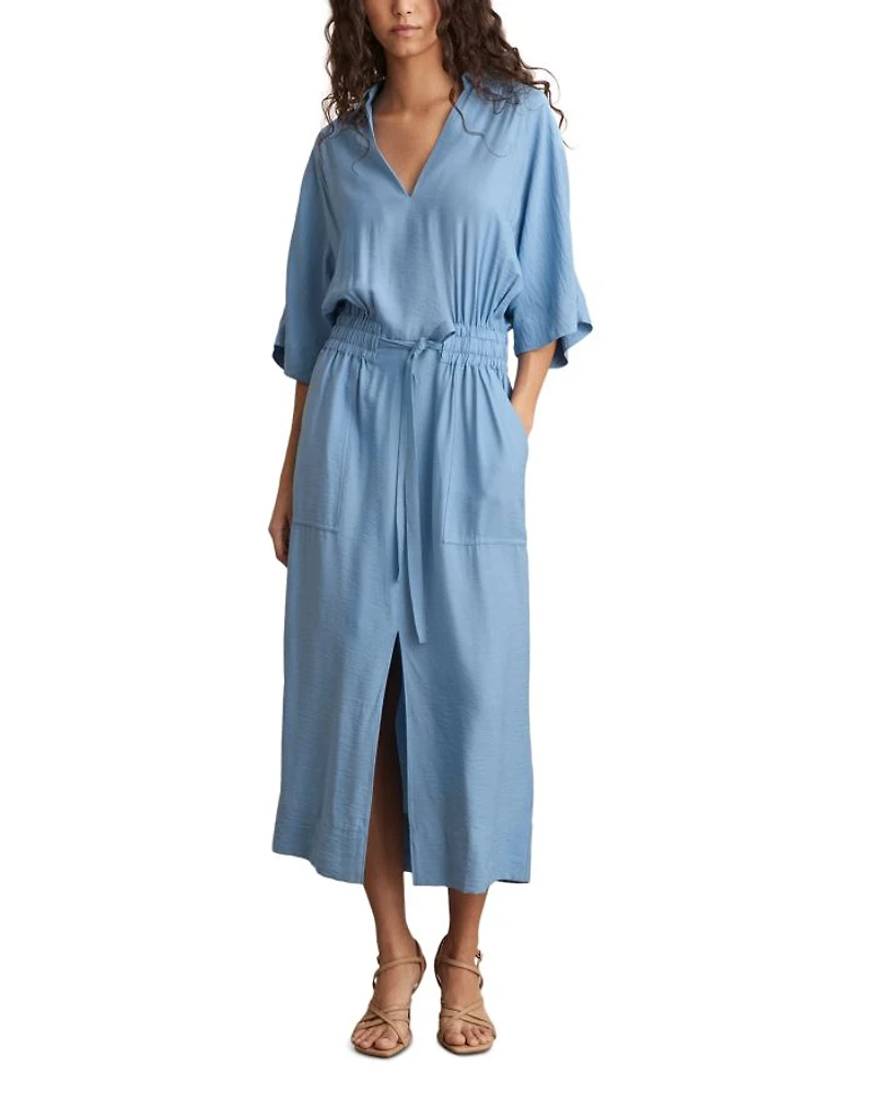 Cecelia Shirred Waist Midi Dress