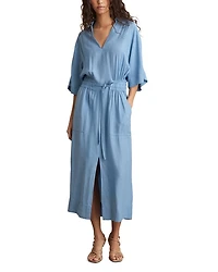 Cecelia Shirred Waist Midi Dress