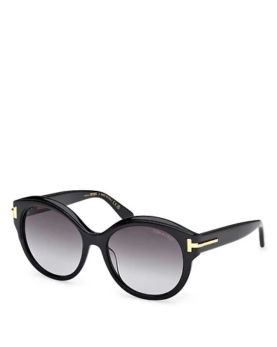 Icon Collection Round Sunglasses, 57mm