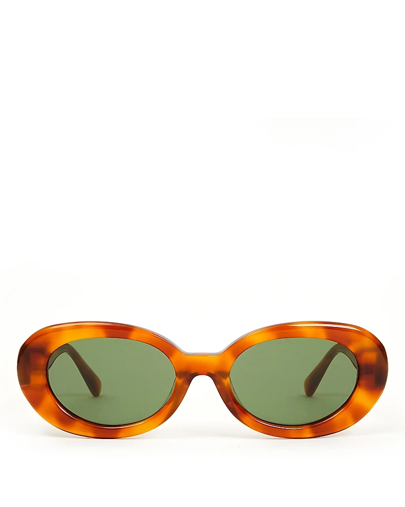 Clare V. Oval Sunglasses