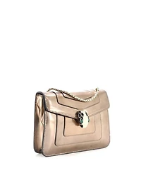 Serpenti Forever Square Shoulder Bag Metallic Leather