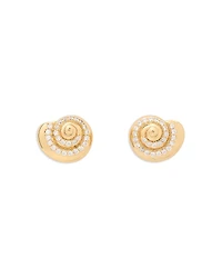 kate spade new york Pave Seashell Stud Earrings