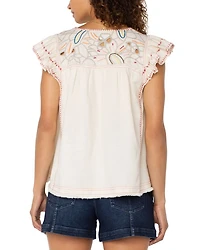 Flutter Sleeve Top