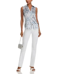 Emmy Sleeveless Silk Blouse