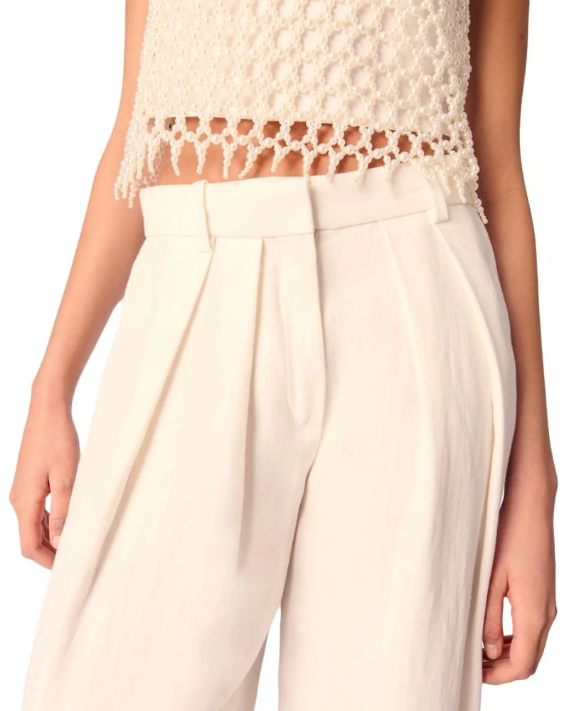 Wide Leg Suit Trousers