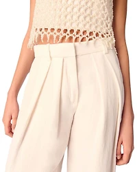 Wide Leg Suit Trousers