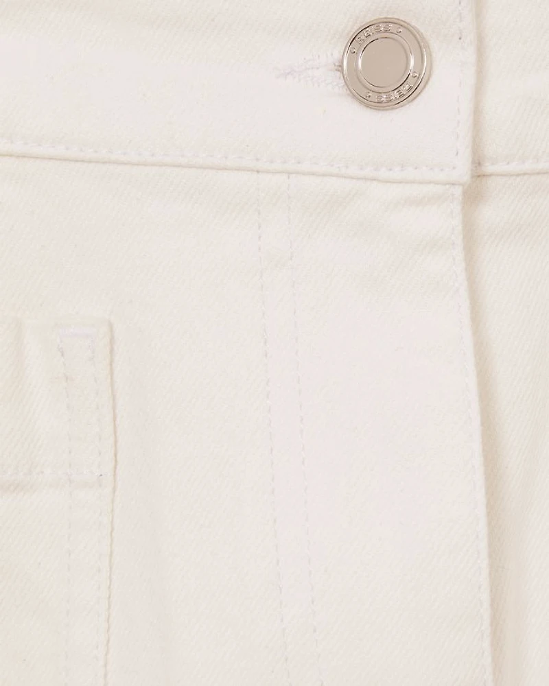 Kira Denim Patch Pocket Shorts