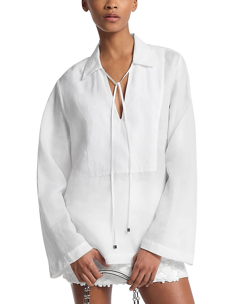 Michael Kors Tie Neck Top